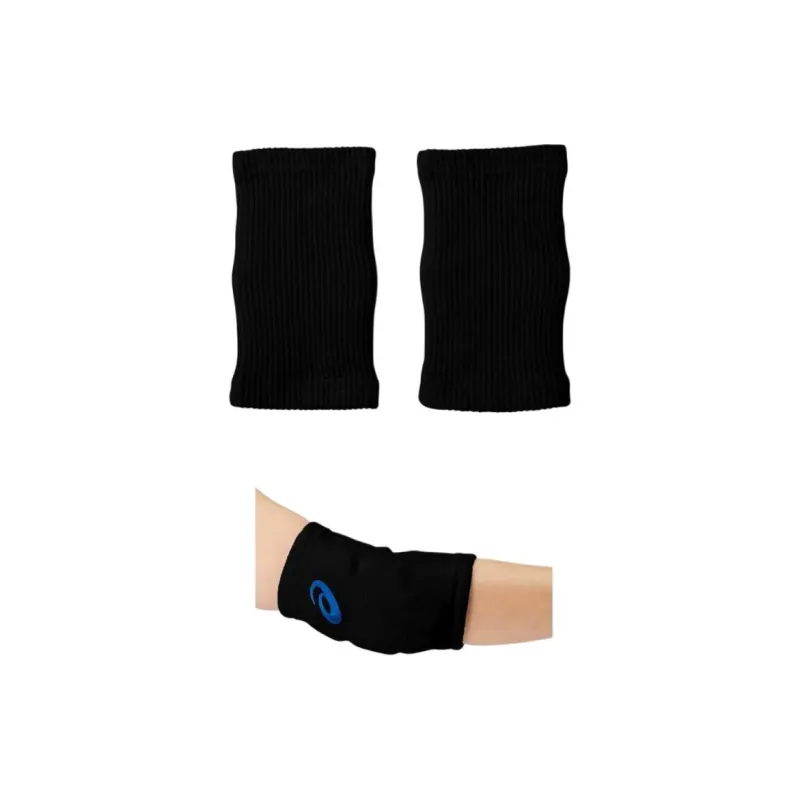 Asics Volleyball Elbow Pads Blue Black Rayon, Polyester, Synthetic Rubber Kids'-2