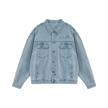 LUJIAMEN x XILU,LIANMINGKUAN Denim Jacket Unisex Light Blue