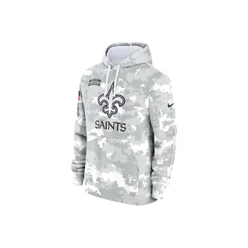 Nike New Orleans Saints Salute To Service Primary Edge Club Men's Nike Nfl Pullover Hoodie