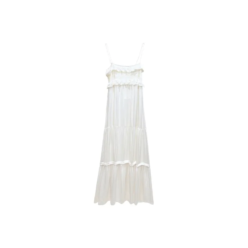 PAZZO Slip Dress Women's Floating Light Apricot-1