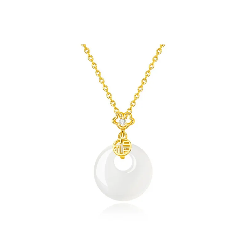 Love Jewelry Natural Chalcedony Necklaces Women's-8