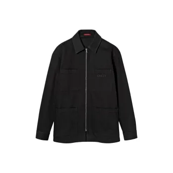 GUCCI Denim Jackets Men Black
