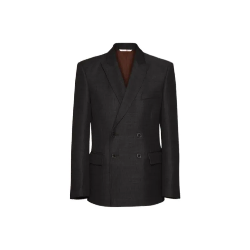 Valentino Peak lapel Double breasted Blazer-0