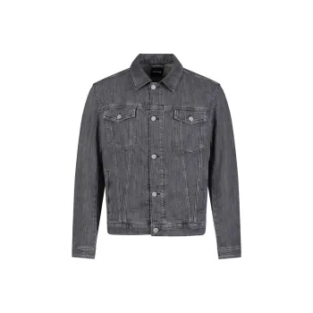 HUGO BOSS SS24 Denim Jacket Men's Dark Gray