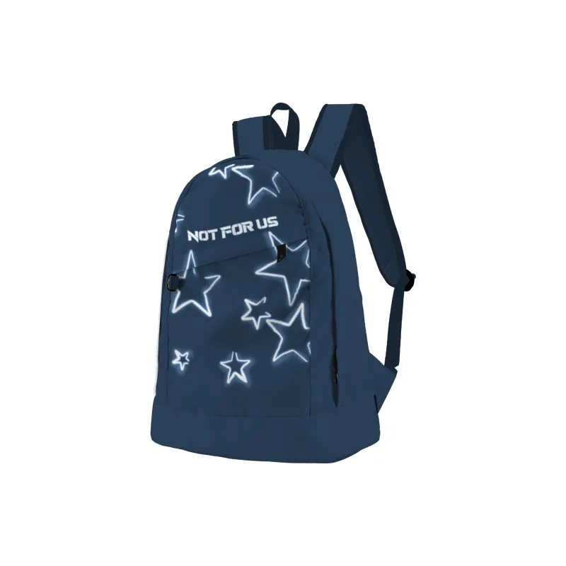 QRST NOT For US Collaboration Polyester Backpack Unisex White-42