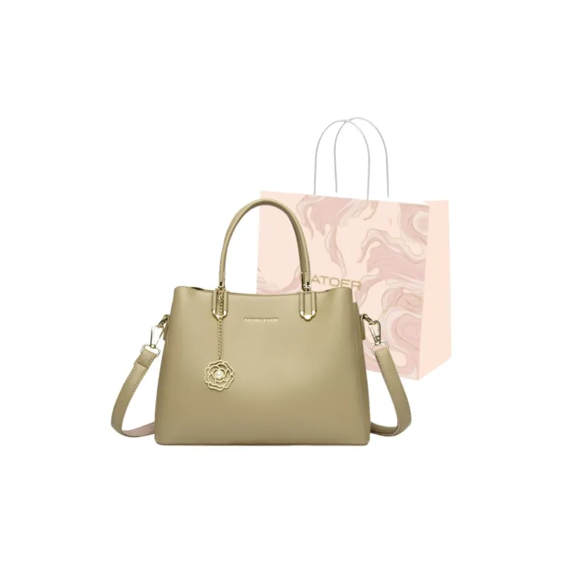 GATOER PU Handbag Regular Women's Black/Linen/Warm Gray/Light Brown/Jasper-13