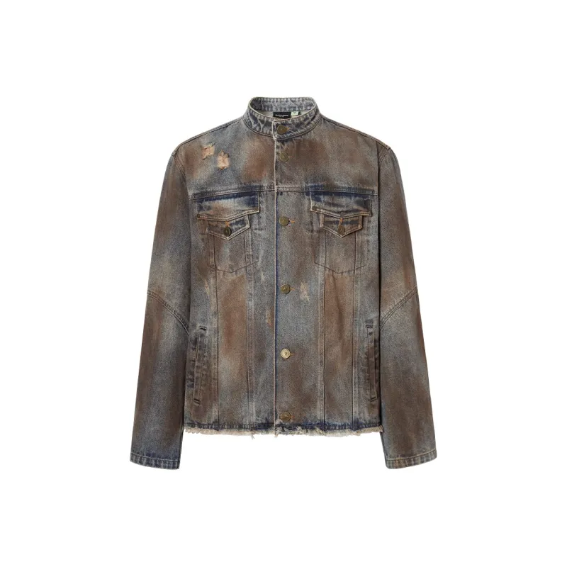 EPTISON Denim Jackets Unisex Vintage Denim Blue-0
