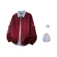 Burgundy+Blue White Stripes[Shirt]