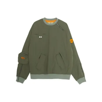 Ed Hardy Crew Neck Puffer Jacket Men's Olive Green
