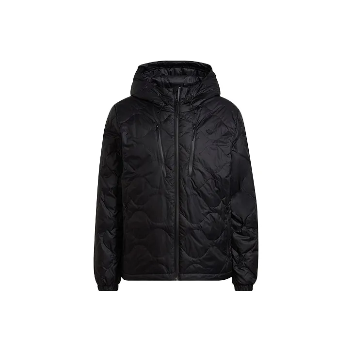 Adidas Originals Down Quilted Puffer Down Jackets Men Black-0