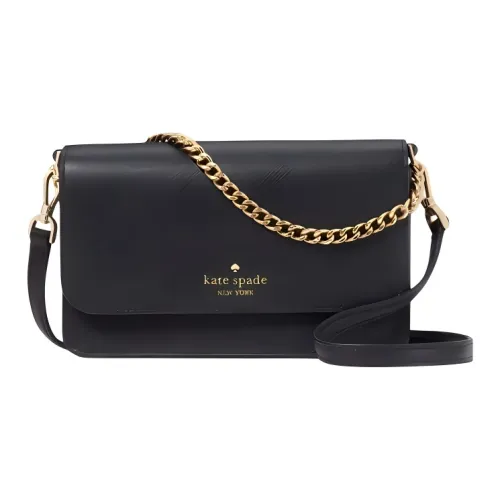Kate Spade Saffiano Leather Shoulder Bag Crossbody Bag Small Size Women's Black