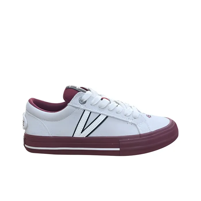 X JIMSUN Slip Resistant Balance Support Low Top Skateboard Shoes Unisex Bordeaux Red-1