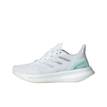 Adidas PUREBOOST 5 Cushioning, Wear Resistant Low Top Running Shoes Women's White Green