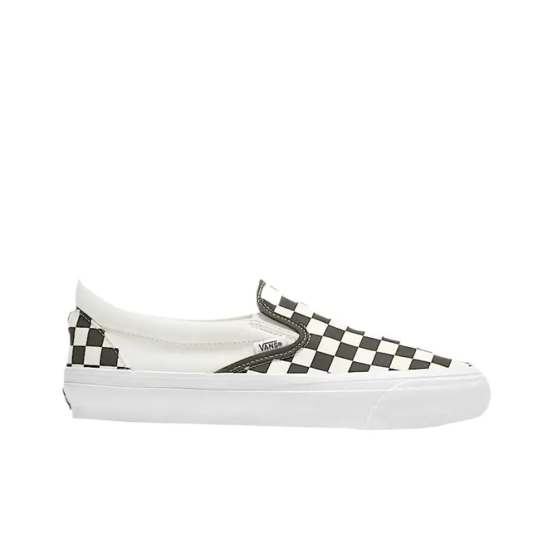 Vans Classic Slip On 98 Lx Checkerboard Grape Leaf Green-1