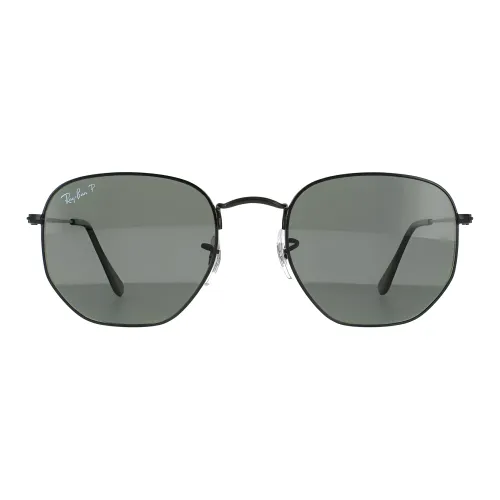 RayBan Plastic Irregular Shape Sunglasses Unisex Black
