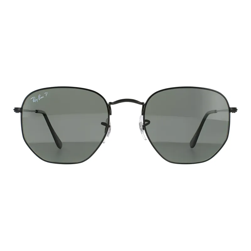 RayBan Plastic Irregular Shape Sunglasses Unisex Black-0