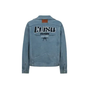 EVISU Denim Jackets Men Denim Blue