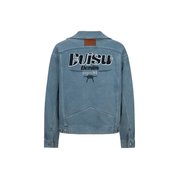 EVISU Denim Jackets Men Denim Blue-0