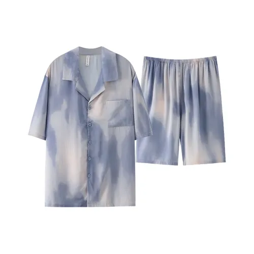 WANANNI Pajama Set Unisex Gradient Blue