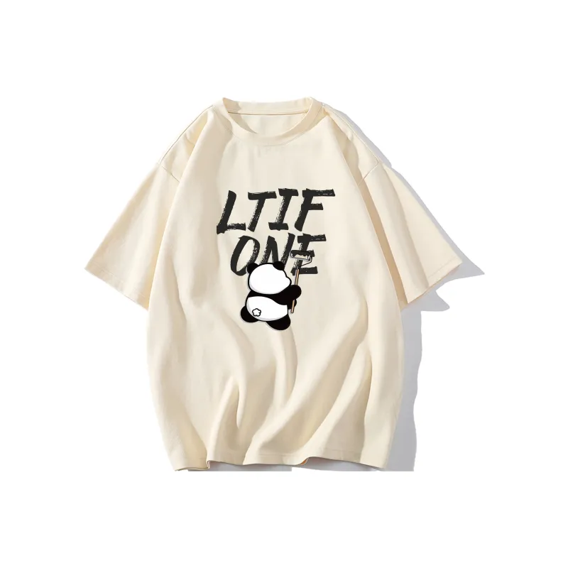 LTIFONE Loose Fit Versatile 100% Cotton T Shirt Unisex-4