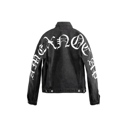 Amexnocap Denim Jacket Unisex Black