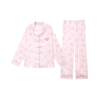 GUKOO x Sanrio Hello Kitty Pajama Set Women's Peach Pink