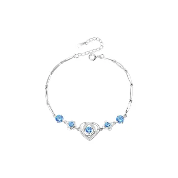 PUENTE S925 Silver With Zircon Bracelets Women's