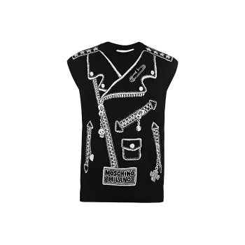 MOSCHINO Vests Men Black