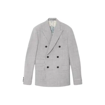 VERSACE Double Breasted Tailored Blazer