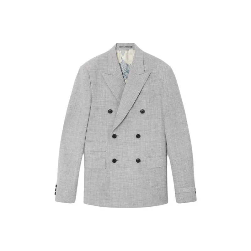 VERSACE Double Breasted Tailored Blazer-0