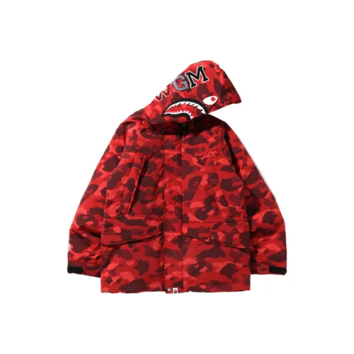 A BATHING APE Color Camo Shark Snowboard Jacket