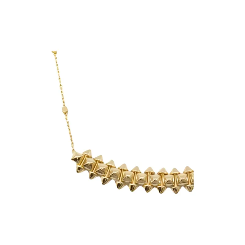 Cartier 2010s 18kt Rose Gold Clash De Cartier Necklace-2