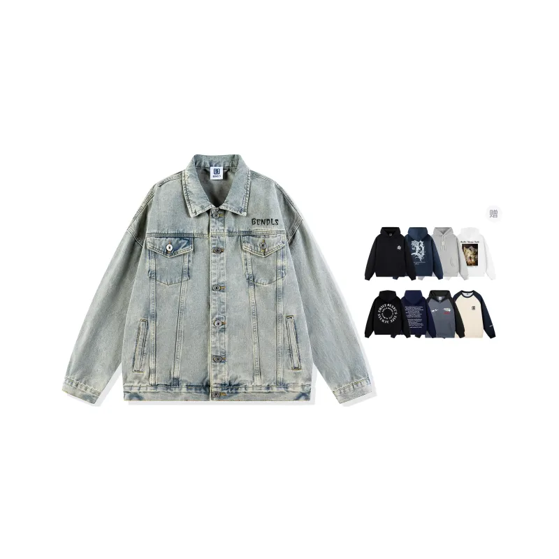 BENDL'S Denim Jacket, Spring And Fall Unisex-23