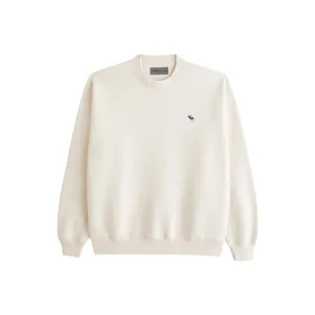 Abercrombie＆Fitch Sweatshirt Unisex Milk White