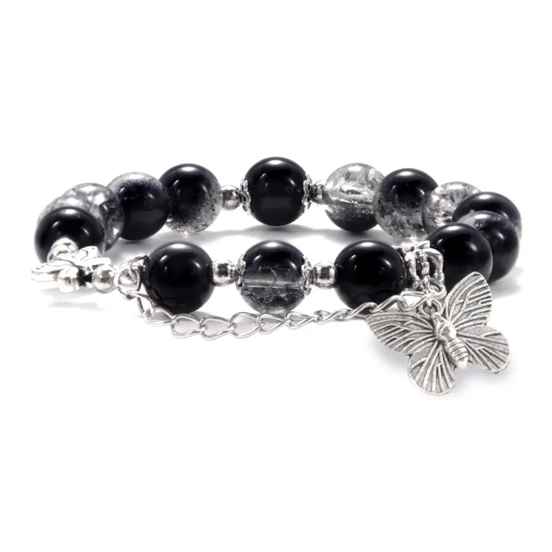 MEOBURLIY Colored Glaze Bracelets Unisex-1