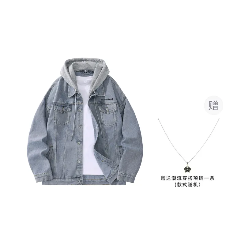 LA'T.WEEKEND Fall Denim Jackets Unisex-26