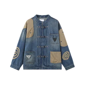 Round Two Denim Jacket Unisex Washed Blue