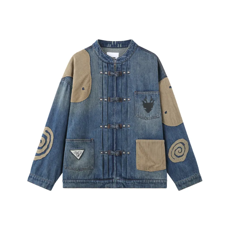 Round Two Denim Jacket Unisex Washed Blue-0