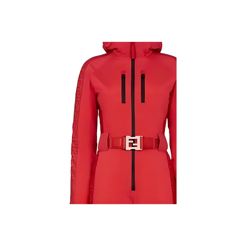 FENDI Ski Coveralls Women's Red-3