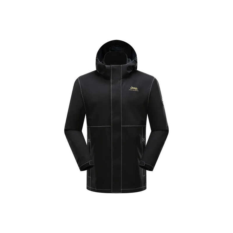 Jeep Windproof Breathable Water Repellent Moisture Wicking Water Resistant Windbreaker Jacket Men's-0