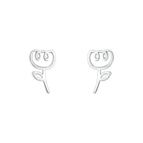Universe Search S925 Silver Stud Earrings Unisex