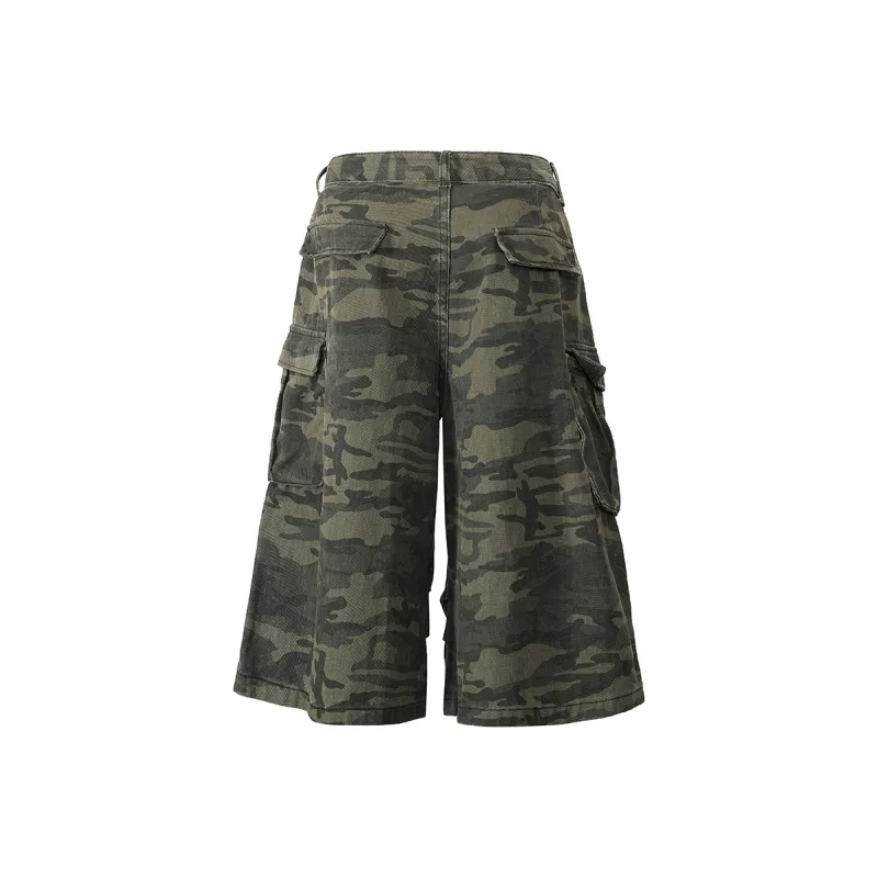 IL SARTO Denim Shorts Unisex Green-3