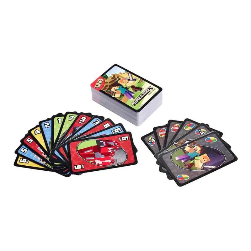 MATTEL UNO Minecraft Game Merch Card Deck Board Games-1