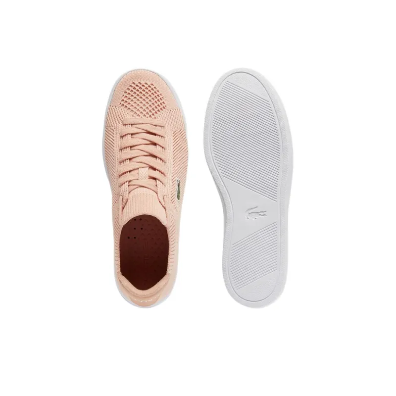 LACOSTE La Piquee 2.0 Abrasion Resistant Slip Resistant Low Top Skateboard Shoes Women's Pink-4