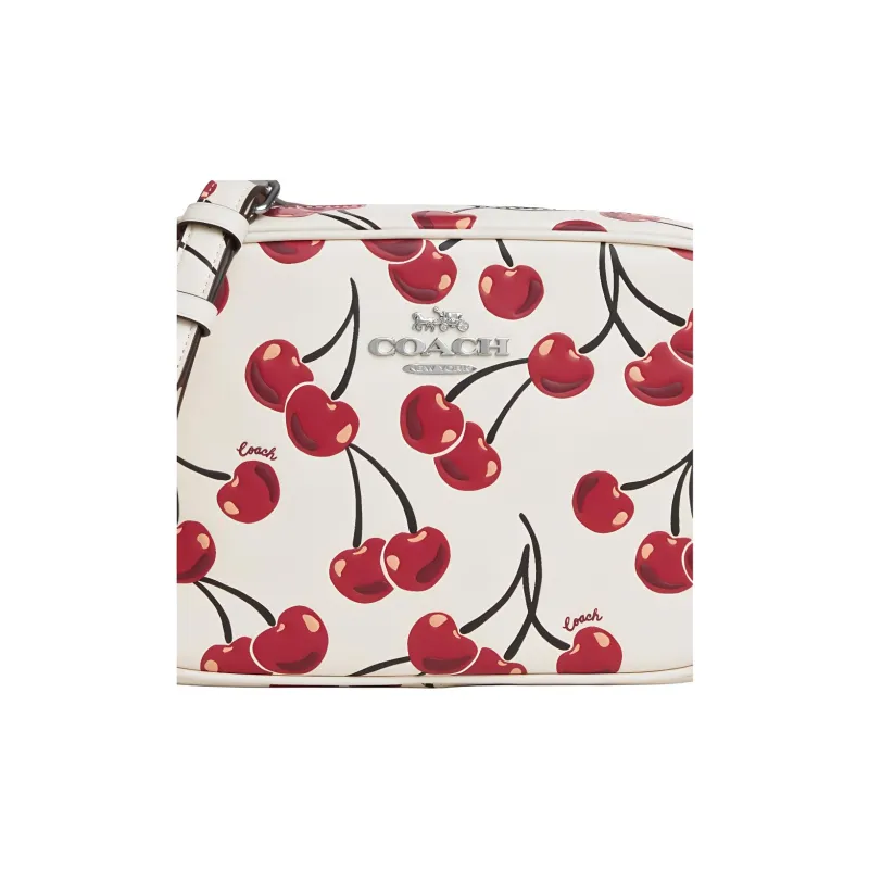 COACH Jamie Smooth Leather Shoulder Bag, Crossbody Bag Unisex White-4