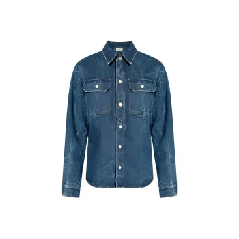 DRIES VAN NOTEN Denim Jacket Men's Marine Blue