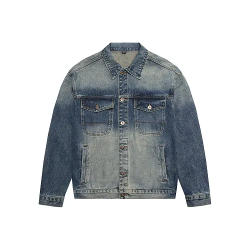 JASONWOOD Cowboy On The Run Denim Jacket Unisex Nostalgic Blue