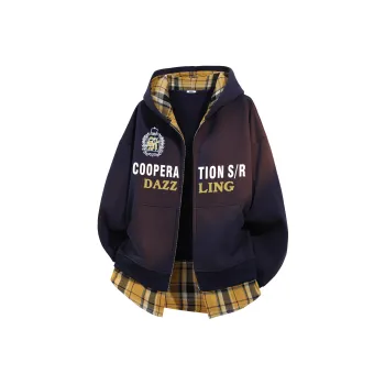 Warrior Huichao Riding The Wind Collection Sweatshirt Unisex Navy Blue & Yellow