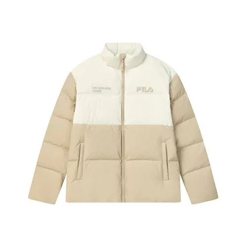 FILA Down Jacket Winter Unisex Poplar Wood Color
