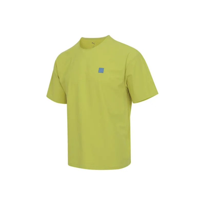 PUMA T Shirt Men's Yellow Green-0